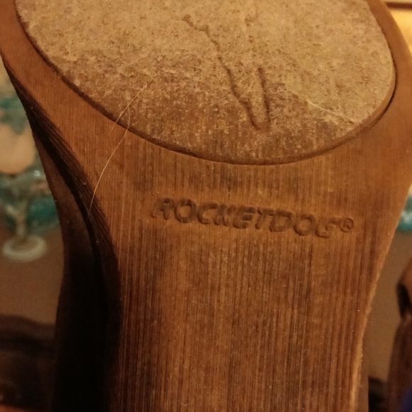 Rocket Dog size 8 Brown Casual Cowgirl calf Boots - Picture 2 of 2